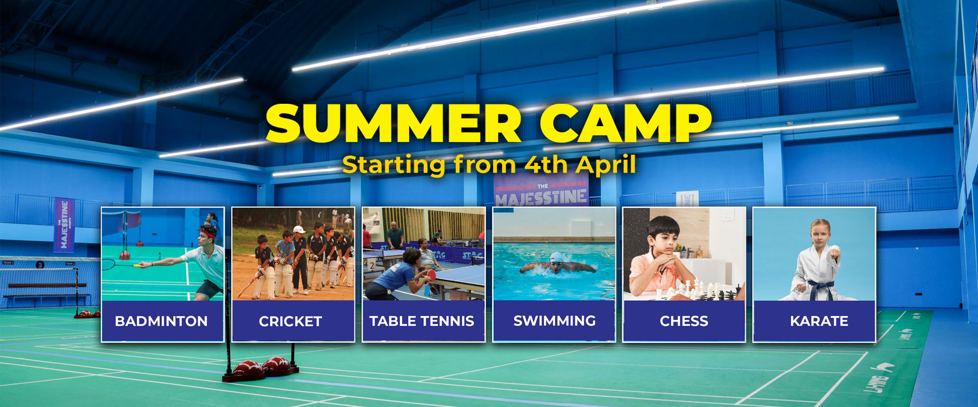 Majesstine Sports Academy in HSR layout Bangalore